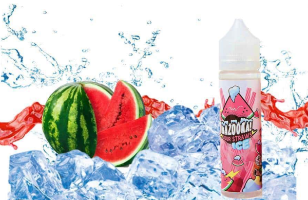 جویس توت فرنگی یخ بازوکاBAZOOKA STRAWBERRY ICE 60ML - Image 2
