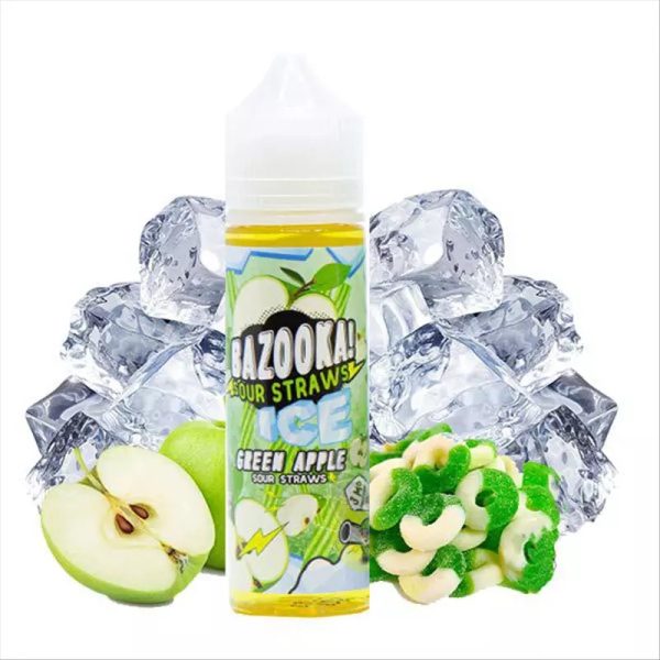 جویس سیب ترش یخ بازوکا BAZOOKA GREEN APPLE ICE 60ML