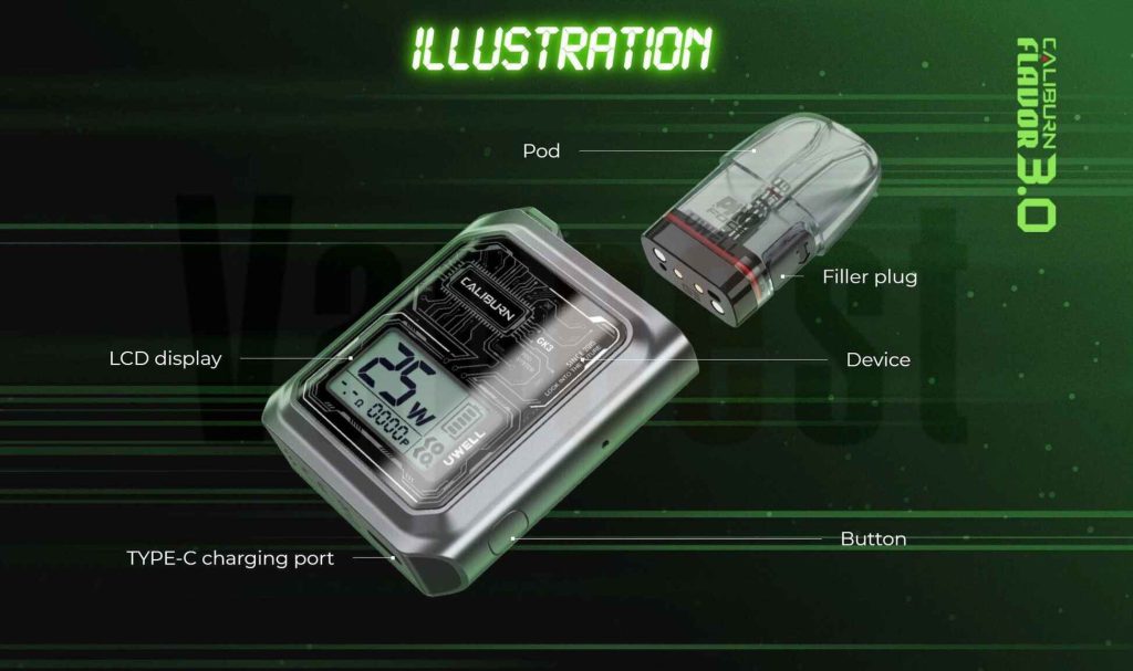 پادماد جی کی 3 یوول | UWELL CALIBURN GK3