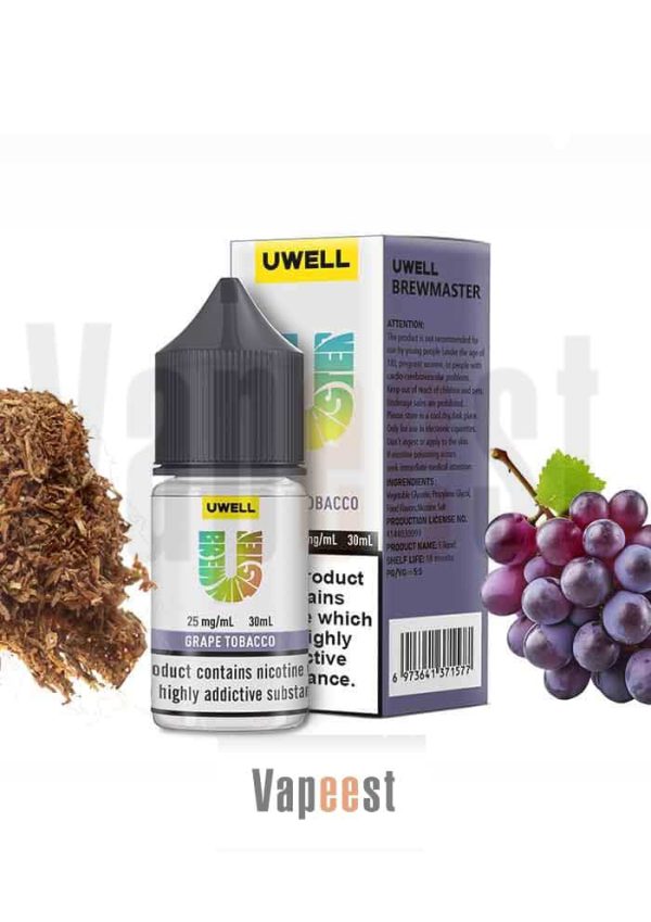 سالت نیکوتین یوول تنباکو انگور | uwell grape tobacco salt nicotine