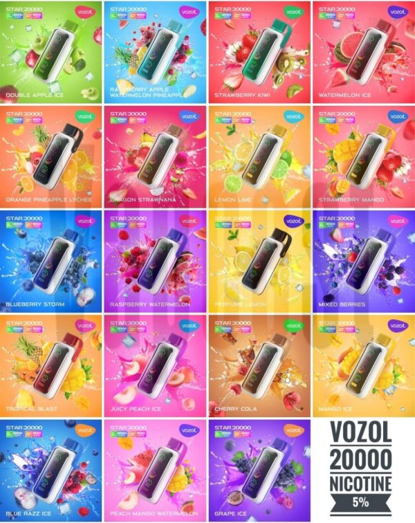 پاد یکبار مصرف وزول استار Vozol Star 20000