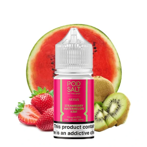 سالت توتفرنگی هندوانه کیوی پادسالت | PODSALT STRAWBERRY WATERMELON KIWI SALT