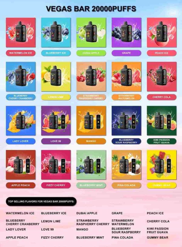 پاد 20000 پاف وگاس بار –VEGAS BAR 20000 PUFFS DISPOSABLE POD - Image 2
