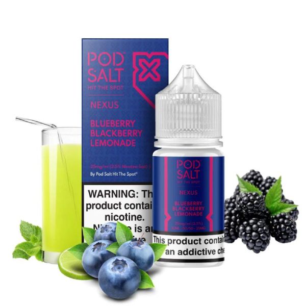 سالت بلوبری تمشک سیاه لیموناد پادسالت podsalt blueberry blackberry lemonade SALT NIC