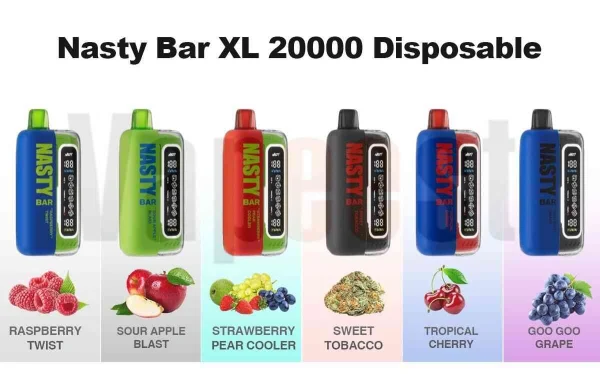 ویپ یکبارمصرف نستی 20000 nasty disposable vape