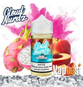 جویس هلو دراگون فروت یخ کلود نردز | cloud nurdz peach dragon fruit ice juice