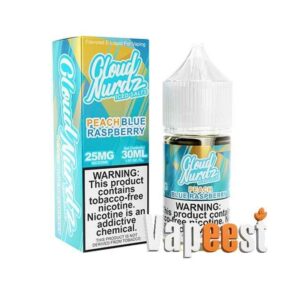 سالت بلورزبری هلو یخ کلود نردز | CLOUD NURDZ blue raspberry peach ice SALT