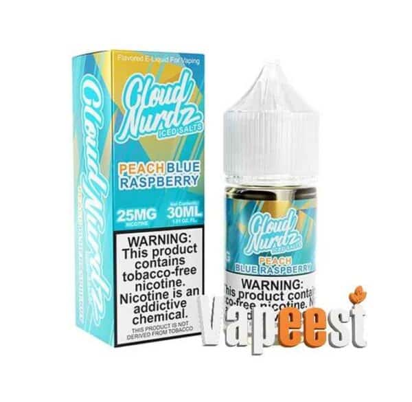 سالت بلورزبری هلو یخ کلود نردز | CLOUD NURDZ blue raspberry peach ice SALT