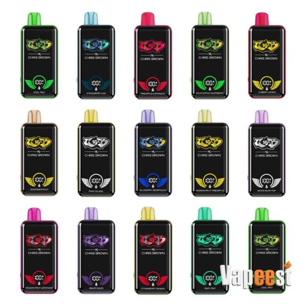 قیمت پاد یکبارمصرف کریس براون 15000 پاف |CHRIS BROWN DISPOSABLE POD